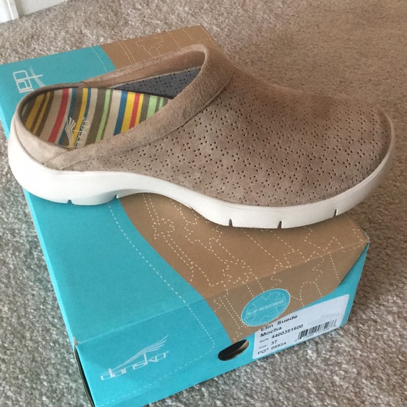 Dansko Suede Clogs - Picture 2 of 3